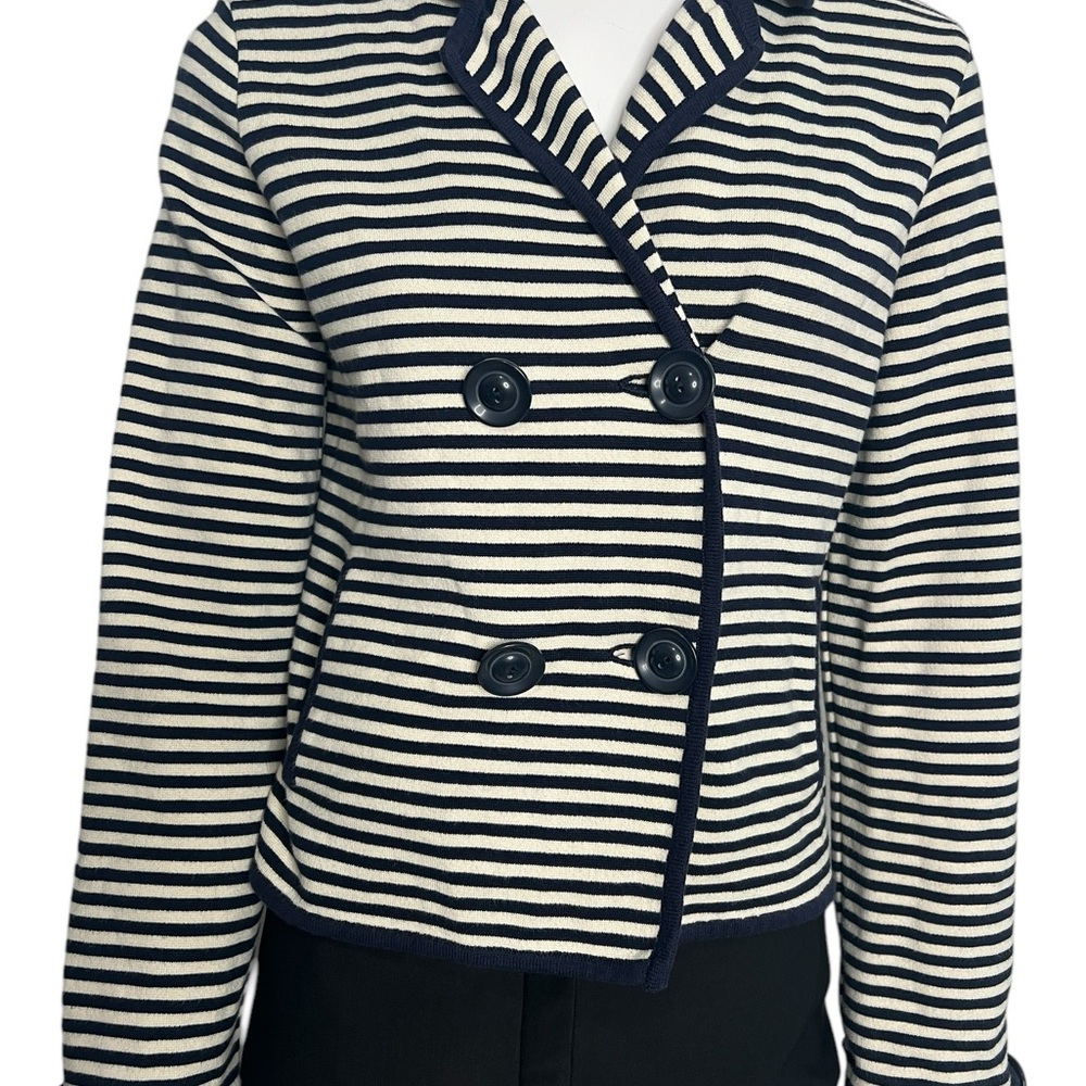 Philippe Adec Nautica striped double breasted suit  jacket Size Medium - Picture 4 of 9